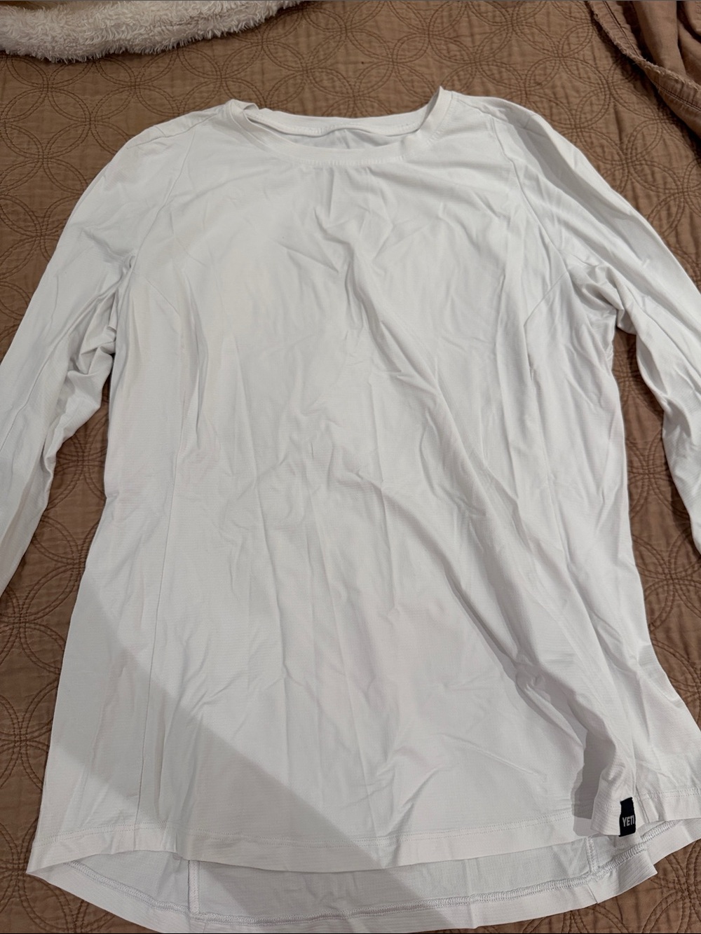 Yeti White woman’s Long-Sleeve Performance Tee